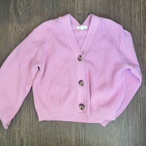 H&M crop button cardigan